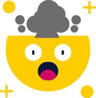 Exploding Flat Icon vector
