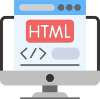 Html Flat Icon vector