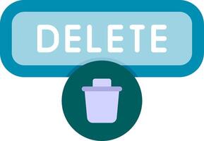Delete Flat Icon vector