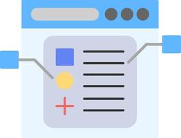 Web Design Flat Icon vector