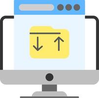 Upload Flat Icon vector
