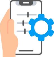 Setting Flat Icon vector
