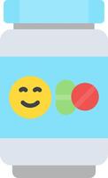 Antidepressant Flat Icon vector