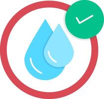 Clean Water Flat Icon vector