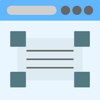 Web Design Flat Icon vector