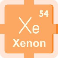 Xenon Flat Icon vector