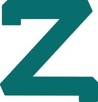 Small z Icon vector