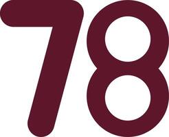 Seventy eight Flat Icon vector