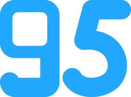 Ninety five Flat Icon vector