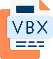 VBX File Flat Icon vector