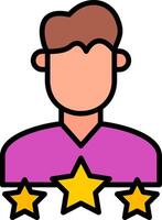 User Experience Line Filled Icon vector