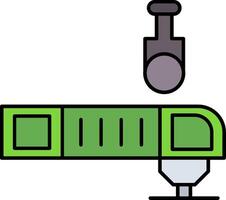 Oscillating Multi Tool Line Filled Icon vector