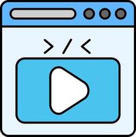 Line Filled Icon vector