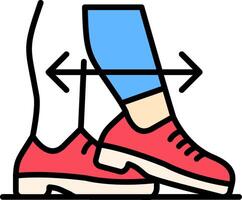 Touch Line Filled Icon vector