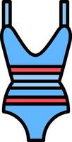 Leotard Line Filled Icon vector