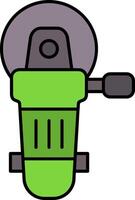 Angle Grinder Line Filled Icon vector