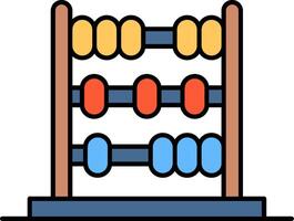 Abacus Line Filled Icon vector