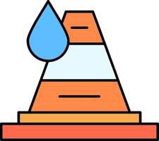 Traffic Cone Line Filled Icon vector