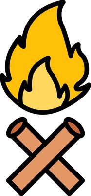 Fire Line Filled Icon