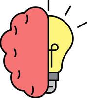 Brainstroming Line Filled Icon vector