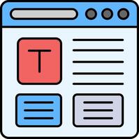 Refresh Line Filled Icon vector