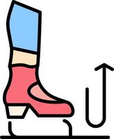 Stomp Line Filled Icon vector