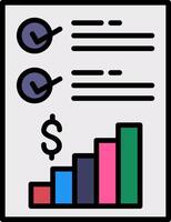 Guidance Line Filled Icon vector