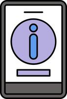 Information Line Filled Icon vector