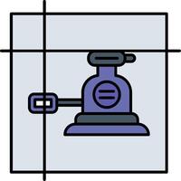 Laser Level Line Filled Icon vector