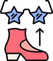 Funk Line Filled Icon vector