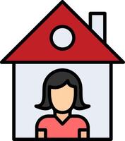 Isolation Line Filled Icon vector