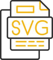 SVG File Line Two Color Icon vector