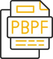Ppt Business Presentation File Line Two Color Icon vector
