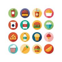 Food and Drink Icon Set Collection for Documents, Websites and Mobile Applications vector