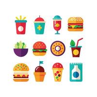 Food and Drink Icon Set Collection for Documents, Websites and Mobile Applications vector