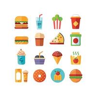 Food and Drink Icon Set Collection for Documents, Websites and Mobile Applications vector