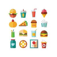 Food and Drink Icon Set Collection for Documents, Websites and Mobile Applications vector