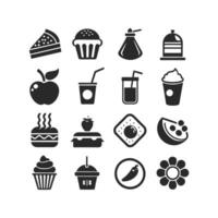 Food and Drink Icon Set Collection for Documents, Websites and Mobile Applications vector