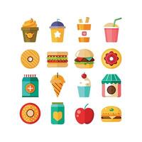 Food and Drink Icon Set Collection for Documents, Websites and Mobile Applications vector
