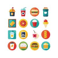 Food and Drink Icon Set Collection for Documents, Websites and Mobile Applications vector
