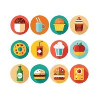 Food and Drink Icon Set Collection for Documents, Websites and Mobile Applications vector