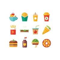 Food and Drink Icon Set Collection for Documents, Websites and Mobile Applications vector