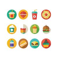 Food and Drink Icon Set Collection for Documents, Websites and Mobile Applications vector