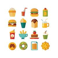 Food and Drink Icon Set Collection for Documents, Websites and Mobile Applications vector