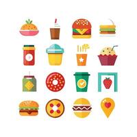 Food and Drink Icon Set Collection for Documents, Websites and Mobile Applications vector