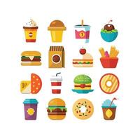 Food and Drink Icon Set Collection for Documents, Websites and Mobile Applications vector