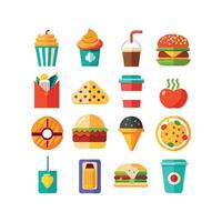 Food and Drink Icon Set Collection for Documents, Websites and Mobile Applications vector