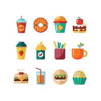Food and Drink Icon Set Collection for Documents, Websites and Mobile Applications vector
