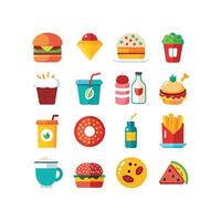 Food and Drink Icon Set Collection for Documents, Websites and Mobile Applications vector