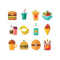 Food and Drink Icon Set Collection for Documents, Websites and Mobile Applications vector
